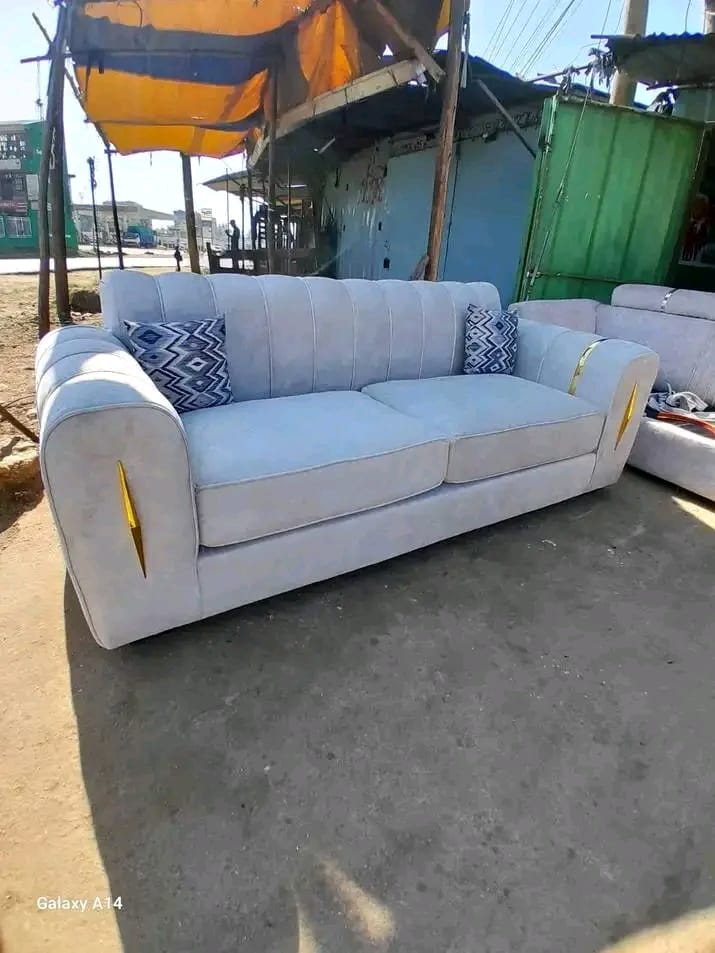 Bouclé Curved Crescent Sofa